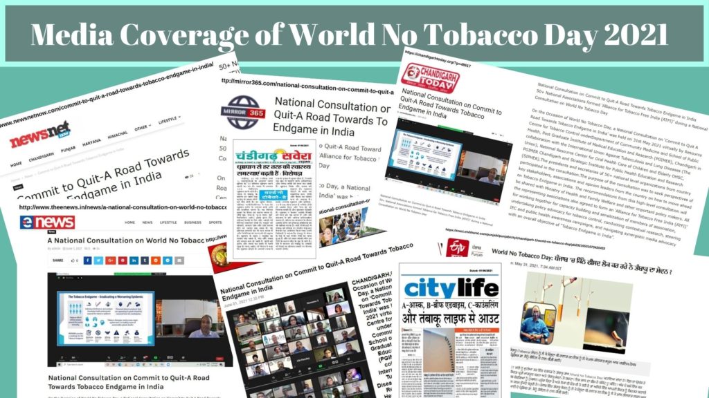 Media coverage of world no tobacco day 2021